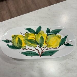 Amazing Sur La Table lemon platter - made in Italy- this piece is rare!!!